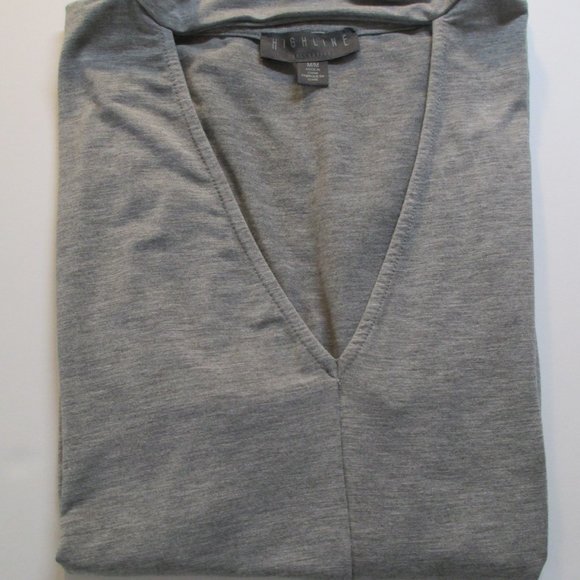 Highline Collective Gray Choker Cut-Out V Neck Sleeveless Top Size M - Picture 9 of 9